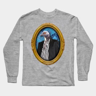 Blue Pigeon Lady in Vintage Frame Long Sleeve T-Shirt